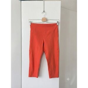 Girlfriend Collective Compressive High-Rise Capri Leggings Coral Size Small